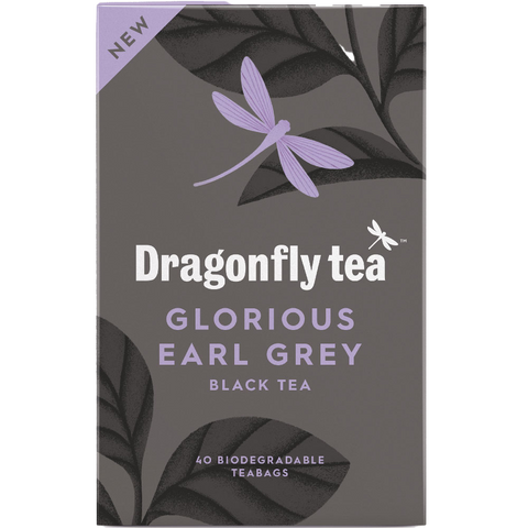 Dragonfly Glorious Earl Grey Black Tea 40 tea bags